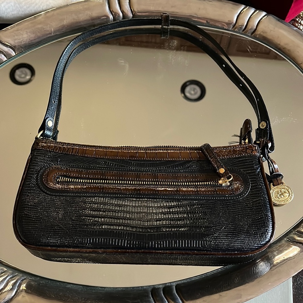 Brahmin Shoulder Bag Black and Brown